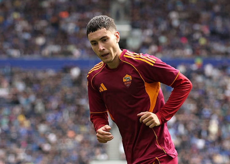 Soulé Esulta gol Everton-Roma 3 0908025