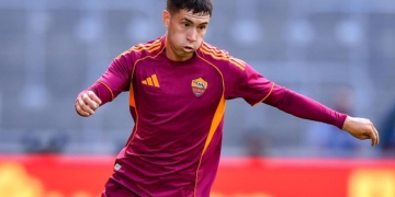 Soulé Esulta gol Lens-Roma 2 02082025