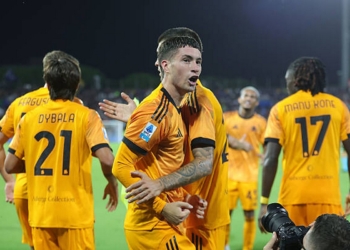 Soulé Esulta gol Pisa-Roma 3 30082025