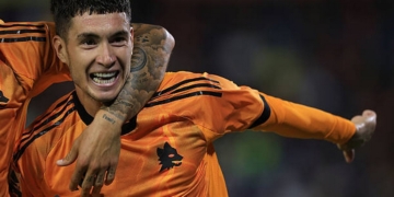 Soulé Esulta gol Pisa-Roma 30082025