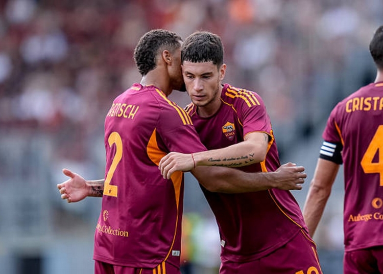 Soulé Esulta gol Roma-Neom 16082025