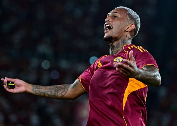 Wesley Esulta gol Roma-Bologna 2 23082025