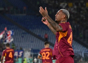 Wesley Esulta gol Roma-Bologna 23082025