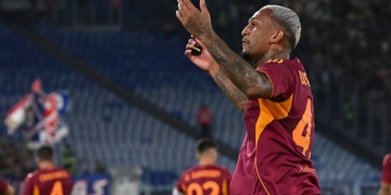 Wesley Esulta gol Roma-Bologna 23082025