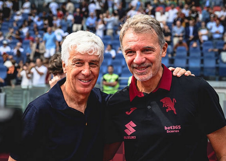 Gasperini e Baroni Panchina Roma-Torino 14092025