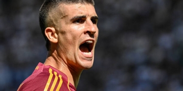 Mancini Azione primo piano Lazio-Roma 21092025