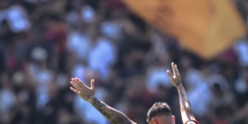 Pellegrini Esulta gol Lazio-Roma 21092025