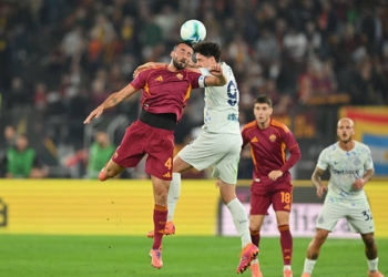 Cristante Azione colpo di testa Roma-Inter 18102025