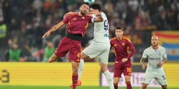 Cristante Azione colpo di testa Roma-Inter 18102025