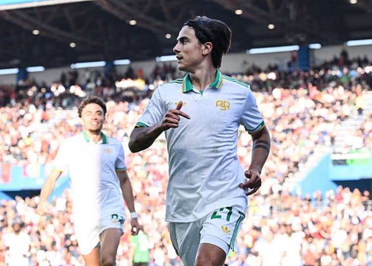 Dybala Esulta gol Sassuolo-Roma 2 26102025