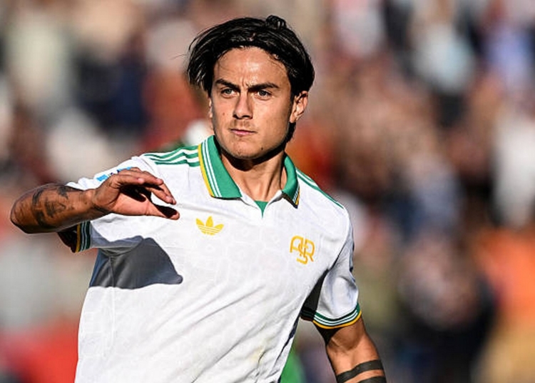 Dybala Esulta gol Sassuolo-Roma 3 26102025