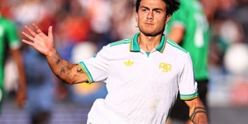 Dybala Esulta gol Sssuolo-Roma 26102025