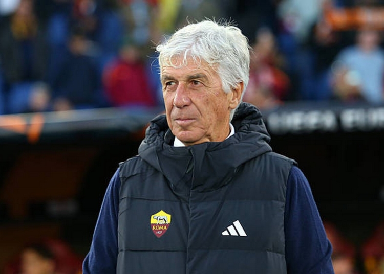 Gasperini Panchina sconsolato Roma-Lille 02102025