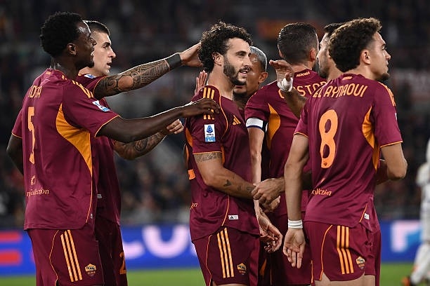 Hermoso Esulta gol Roma-Parma 29102025