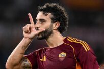 Hermoso Esulta gol Roma-Parma 29102025