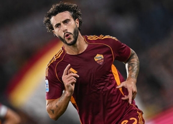 Hermoso Esulta gol Roma-Parma 3 29102025