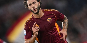 Hermoso Esulta gol Roma-Parma 3 29102025