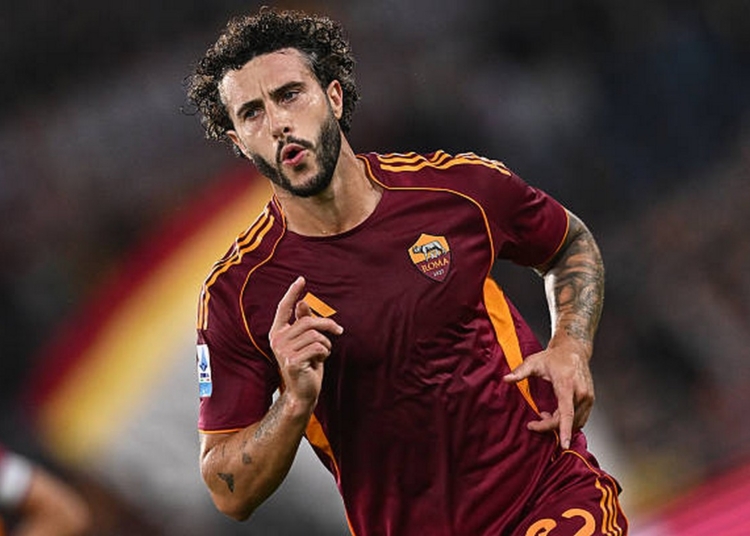 Hermoso Esulta gol Roma-Parma 3 29102025