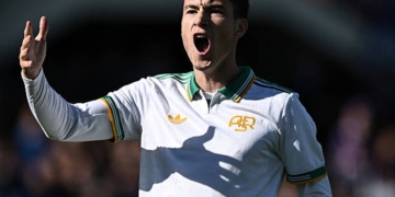 Soulé Esulta gol Fiorentina-Roma 05102025