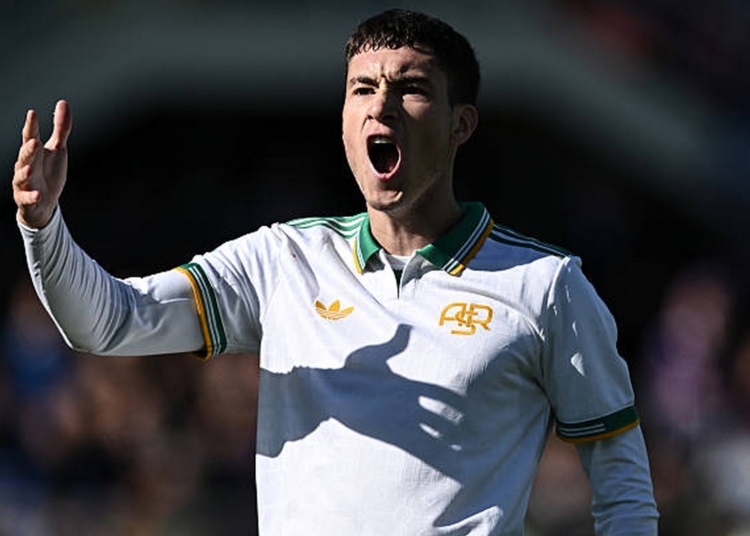 Soulé Esulta gol Fiorentina-Roma 05102025