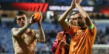 Gianluca Mancini, Bryan Cristante e Lorenzo Pellegrini -