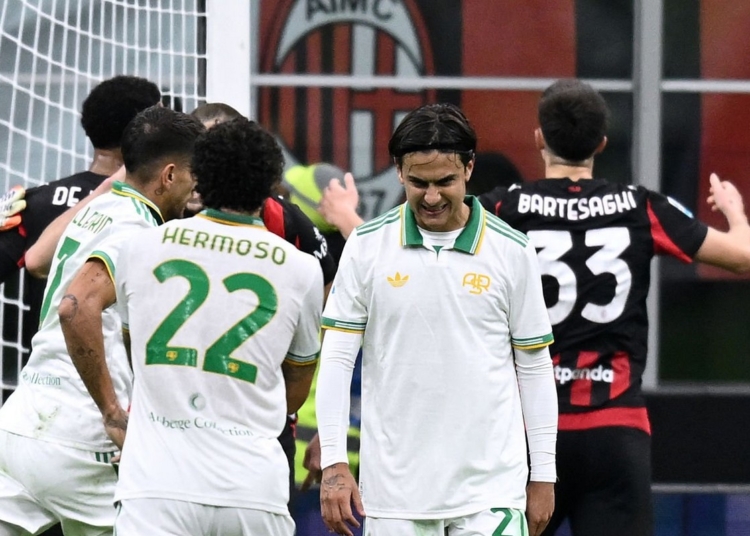 Dybala Dolorante rigore Milan-Roma 02112025