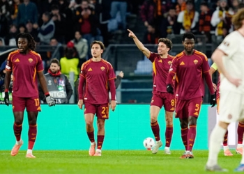 El Aynaoui Esulta gol Roma-Midtjylland 2 27112025