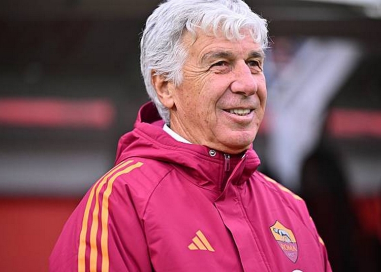 Gasperini Panchina sorridente Cremonese-Roma 23112025