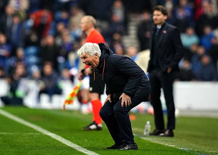 Gasperini Panchina urla Rangers-Roma 06112025