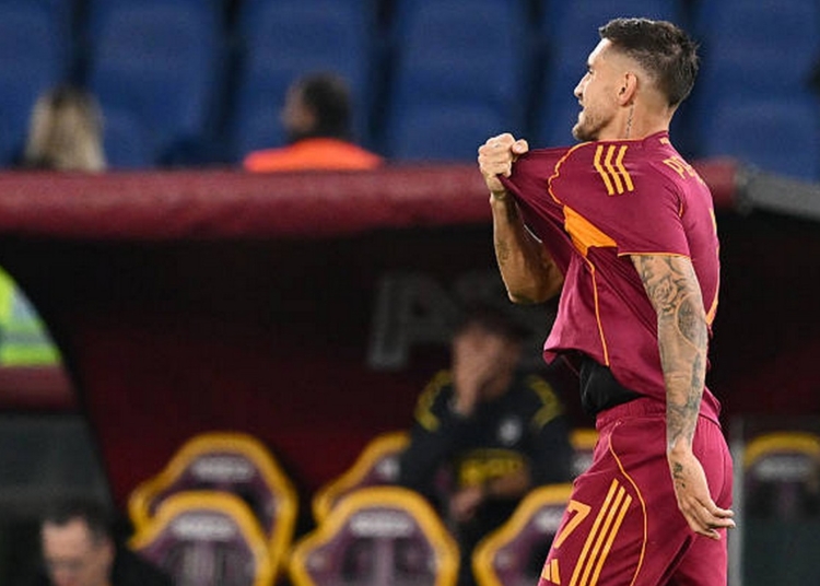 Pellegrini Esulta gol Roma-Udinese 4 09112025