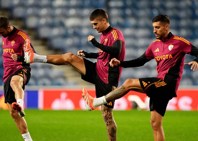 Pellegrini Rifinitura Rangers-Roma 05112025