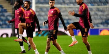 Pellegrini Rifinitura Rangers-Roma 2 05112025