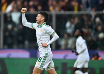 Soulé Esulta gol Cremonese-Roma 2 23112025