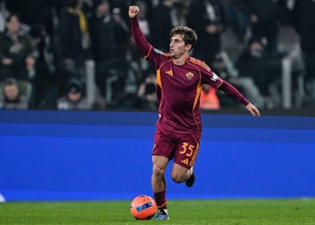 Baldanzi Esulta gol Juventus-Roma 20122025