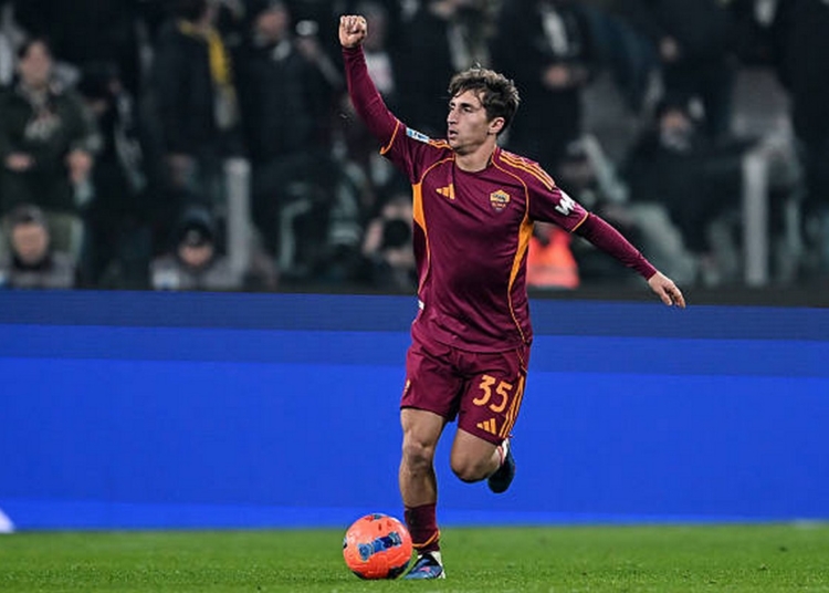 Baldanzi Esulta gol Juventus-Roma 20122025