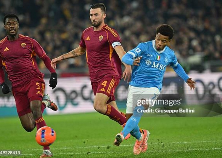 Cristante e N'Dicka Azione Roma-Napoli 30112025