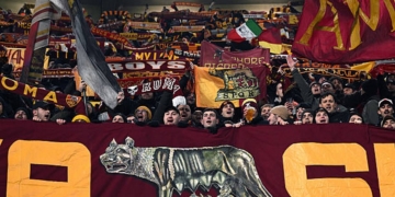Tifosi romanisti a Torino Juventus-Roma 20122025
