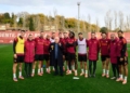 Tifosi vip Banfi a Trigoria