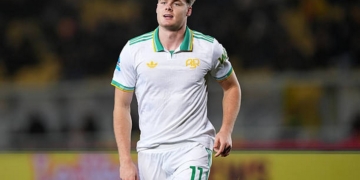 Ferguson Esulta gol Lecce-Roma 06012026