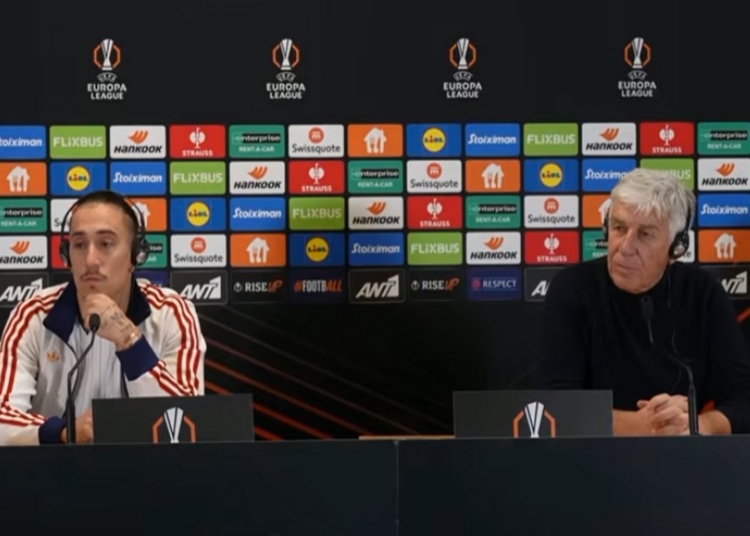 Gasperini e Tsimikas Conferenza pre gara Panathinaikos-Roma 28012026