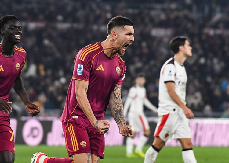 Pellegrini Esulta gol Roma-Milan 2 25012026