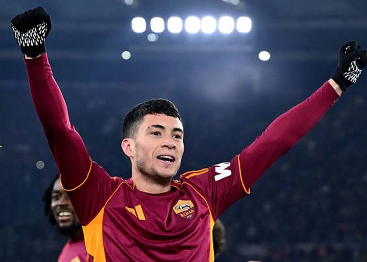 Soulé Esulta gol Roma-Sassuolo 10012026