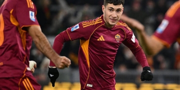 Soulé Esulta gol Roma-Sassuolo 2 10012026