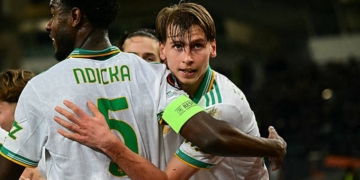 Ziolkowski Esulta gol Panathinaikos-Roma 4 29012026