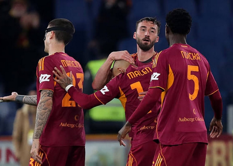 Cristante Esulta gol Roma-Cremonese 2 22022026