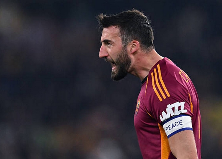 Cristante Esulta gol Roma-Cremonese 22022026