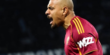 Malen Esulta gol Napoli-Roma 3 15022026