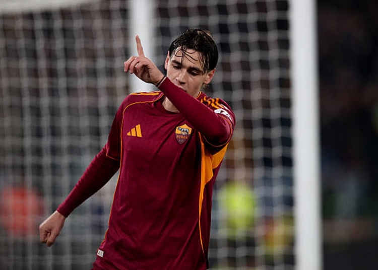 Pisilli Esulta gol Roma-Cremonese 22022026