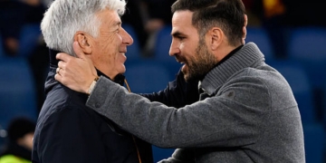 Gasperini e Fabregas Panchine Roma-Como 15122025