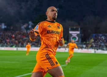 Malen Esulta gol Como-Roma 15032026